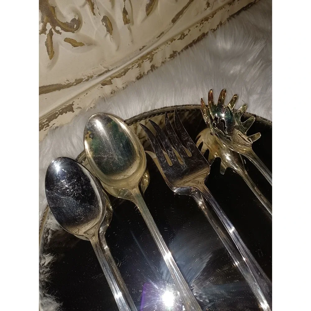 Gorham Heritage Silver Plate serving utensils